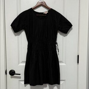 GB girls Kids Black Shirt Sleeve Button Back Dress size Large